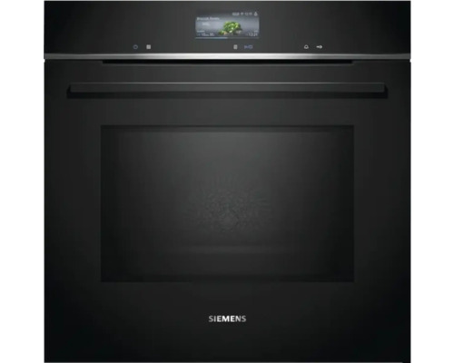 Four encastrable avec fonction micro-ondes Siemens HM736G1B1C 60x60 cm noir Four Siemens avec écran