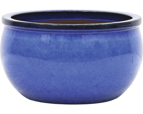 Pot de fleurs Lafiora Ø 37 cm céramique bleu
