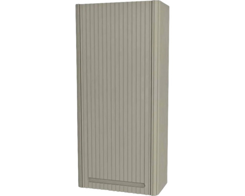 Armoire suspendue avec 1 porte Devo Gloria 2.0 droite lxhxp 40x86x21 cm stone grey supermat strié