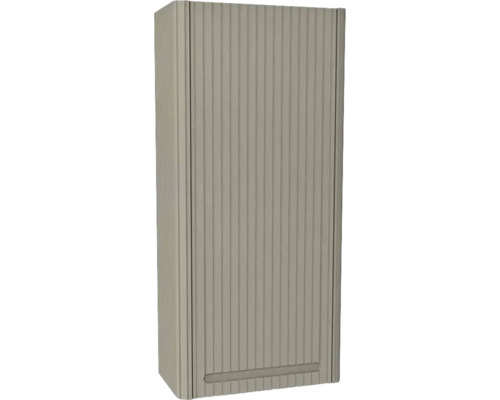 Hängeschrank mit 1 Tür Devo Gloria 2.0 links BxHxT 40x86x21 cm stone grey supermatt geriffelt