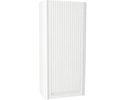 Armoire suspendue avec 1 porte Devo Gloria 2.0 gauche lxhxp 40x86x21 cm premium white supermat strié