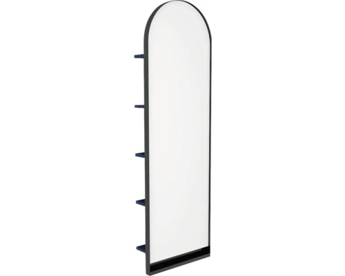 Miroir avec tablette Devo Cristal 2.0 lxhxp 40x130x17 cm tyrolean blue/black