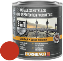 Pot de peinture de protection pour métaux avec échantillon de couleur et logo Hornbach