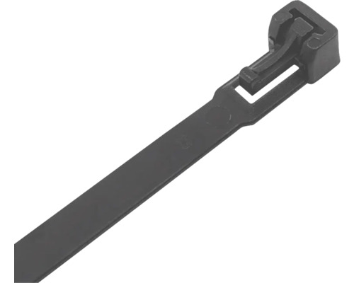 Collier de serrage noir 200x7.5mm 100 pièces