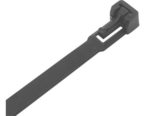Collier de serrage noir 200x7.5mm 100 pièces Serre-câble noir en plastique
