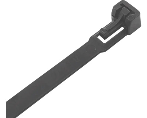 Collier de serrage noir 280x7.5mm 100 pièces Serre-câble noir en plastique
