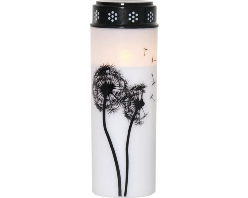 Lampe de cimetière LED Dandelion H 21 cm blanc