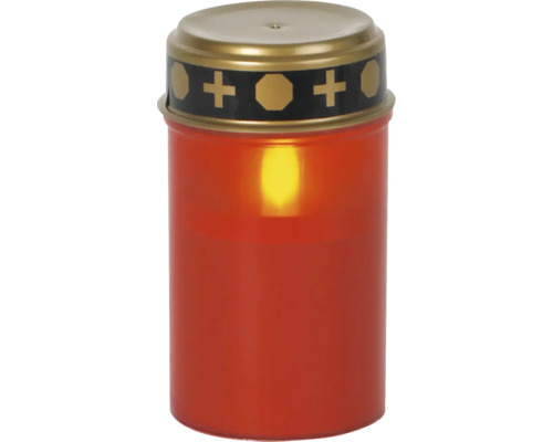 LED Lumière de tombe Serene H 12 cm rouge
