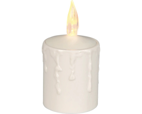 LED Kerze Paula H 11.5 cm beige