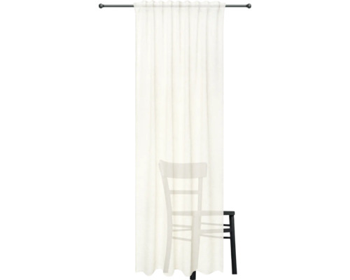 Rideau en tissu léger avec ombre de chaise