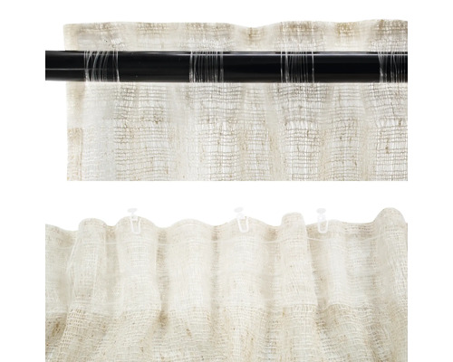 Panneaux décoratifs en lin avec différents types de suspension.