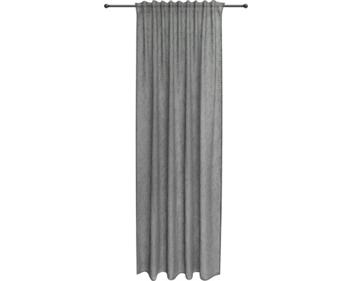 Rideau avec galon fronceur gris 140x245 cm