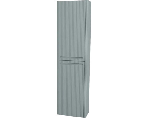 Armoire haute suspendue avec 2 portes Devo Gloria 2.0 gauche lxhxp 40x172x33 cm fjord strié