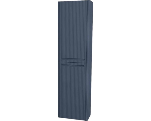 Armoire haute suspendue avec 2 portes Devo Gloria 2.0 gauche lxhxp 40x172x33 cm perfect touch parisian blue strié