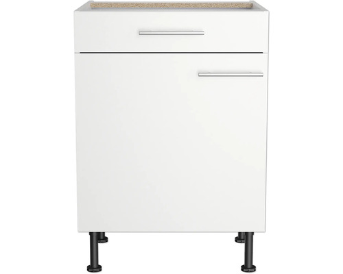 Meuble bas avec tiroir et porte pour la cuisine ou la salle de bain