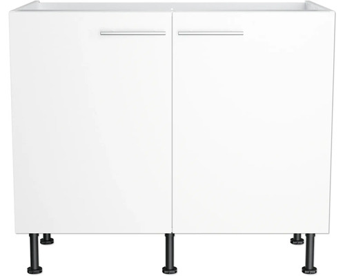 Unterschrank mit zwei Türen und Füßen