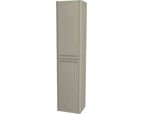 Armoire haute suspendue avec 2 portes Devo Gloria 2.0 gauche lxhxp 45x165x26 cm stone grey supermat lisse