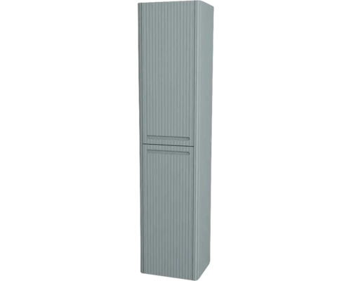 Armoire haute suspendue avec 2 portes Devo Gloria 2.0 gauche lxhxp 45x165x26 cm fjord strié