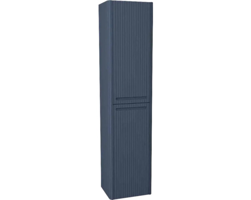 Hängehochschrank mit 2 Türen Devo Gloria 2.0 rechts BxHxT 45x165x26 cm perfect touch parisian blue geriffelt