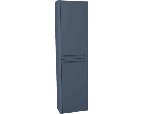 Armoire haute suspendue avec 2 portes et panier à linge Devo Gloria 2.0 droite lxhxp 40x172x33 cm perfect touch parisian blue lisse