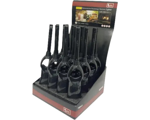 Display mit elektronischen Feuerzeugen