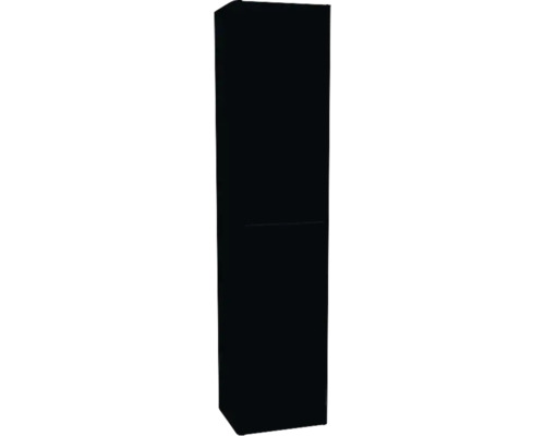 Armoire haute suspendue avec 2 portes Devo Gloria 2.0 droite lxhxp 40x172x33 cm perfect touch black strié