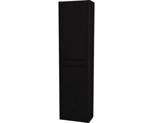 Armoire haute suspendue avec 2 portes Devo Gloria 2.0 droite lxhxp 45x165x26 cm perfect touch black lisse