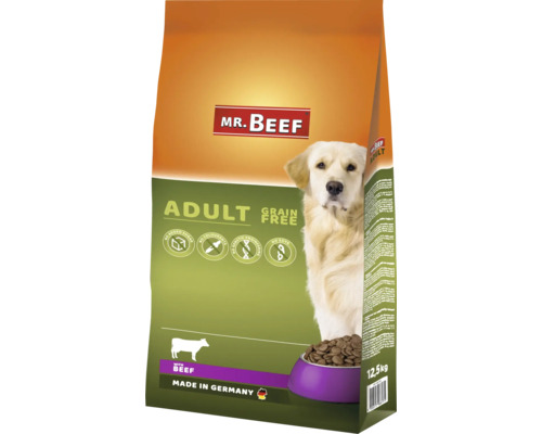 Mr. Beef nourriture sèche pour chiens adultes boeuf 12.5 kg