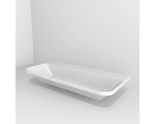 Vasque Dolomite Devo Gloria 2.0 sans trou de robinet lxhxp 87x13x42 cm blanc