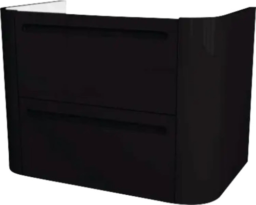 Waschtischunterschrank Devo Gloria 2.0 70x50x42 cm perfect touch black glatt