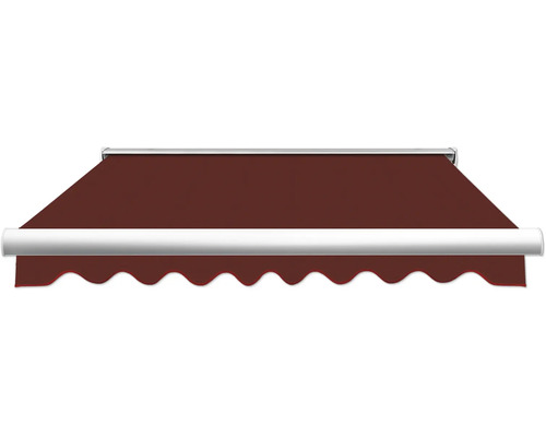 Store banne avec lambrequin ondulé pour l''extérieur