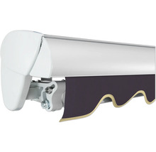 Vue détaillée d''un store banne à bras articulés