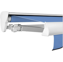 Vue détaillée d''un store banne à bras articulés