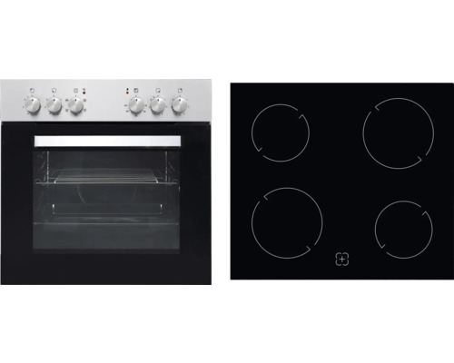 Ensemble cuisinière PKM avec plaque vitrocéramique BIC4 GKU-IX-2 volume utile 54 l