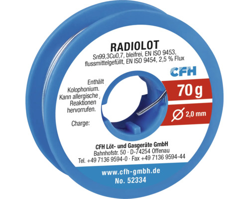 CFH Radiolot RL 334 bleifrei 70g
