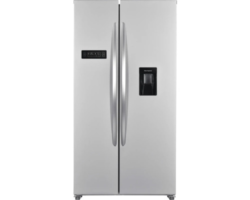 Réfrigérateur combiné côte à côte à deux portes, pose libre