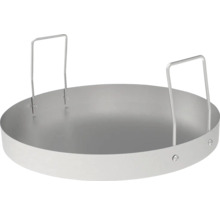 Runde Pflanzschale aus Metall mit Griffen