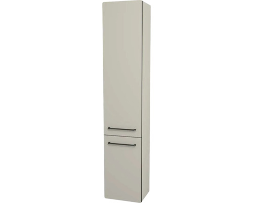 Armoire haute suspendue avec 2 portes Devo Sonus 2.0 gauche lxhxp 38x186x30 cm dakar suedette mat