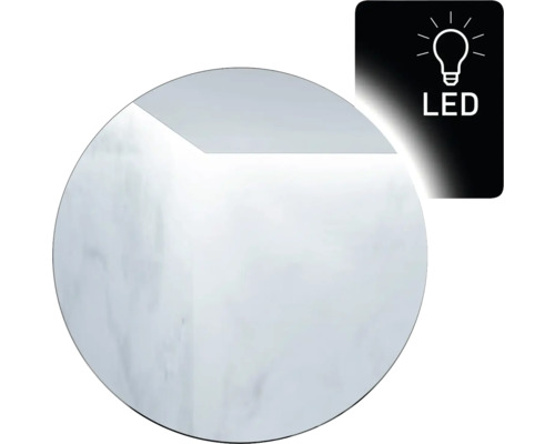 LED Miroir Amirro Ambiente Ronde Ø 100 cm Symbole LED pour un éclairage à faible consommation d''énergie