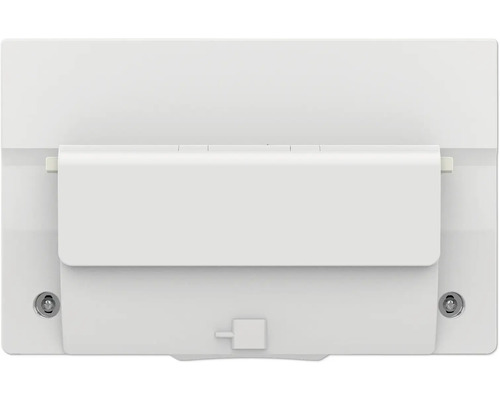 Rückansicht einer Heizung mit Thermostat