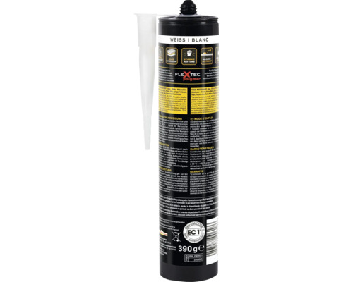 Cartouche de colle polymère Flextec avec buse de fixation