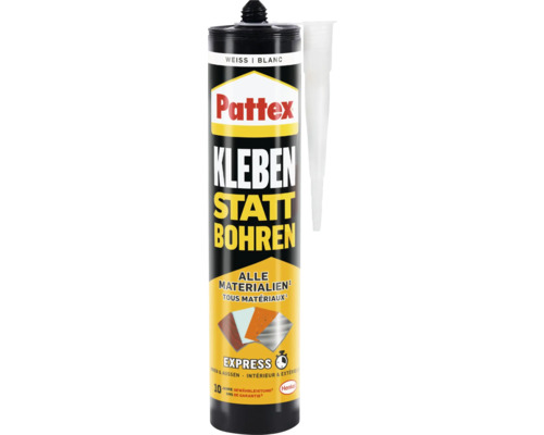Colle de montage Pattex Coller au lieu de percer Express 390 g Pattex Kleben statt Bohren Colle de montage cartouche avec embout