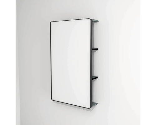 Miroir LED avec tablette Devo Sonus 2.0 lxhxp 55.5x94x18 cm fjord/black