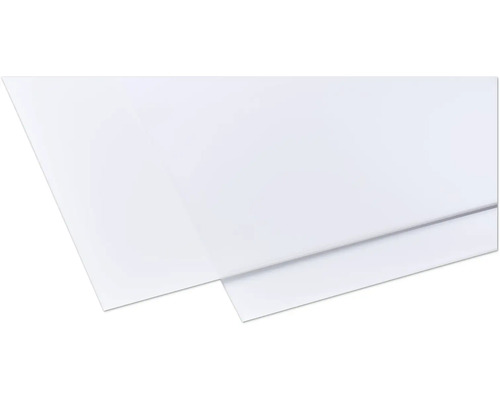 Plaque en polystyrène 5x500x1000 mm lisse opale Plaque en polystyrène 5x500x1000 mm lisse opale