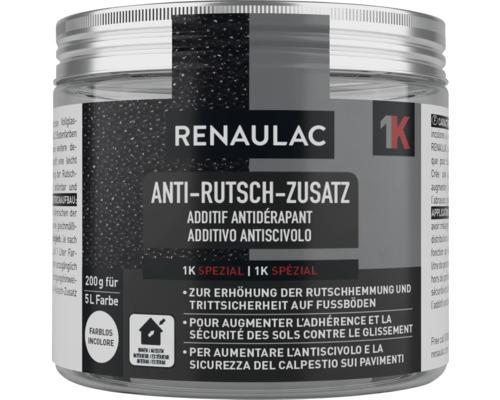 Additif antidérapant RENAULAC transparent 200 g Renaulac Additif antidérapant pour sols, 200 grammes pour 5 litres de peinture