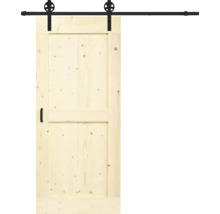 Schiebetür aus Holz mit Beschlägen