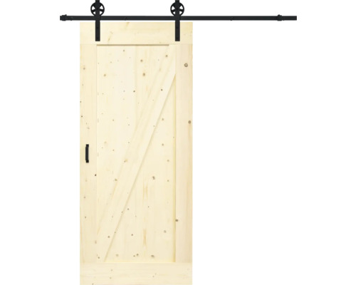 Holzschiebetür mit Beschlagsatz