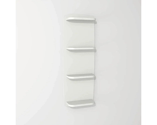 Étagère suspendue Devo Oval lxhxp 34x94x13.8 cm alpine white