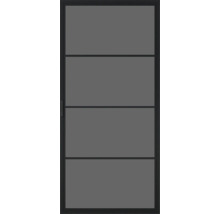 Porte avec quatre panneaux rectangulaires