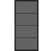 Porte coulissante avec quatre panneaux